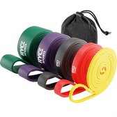 Ryce® Sports Weerstandsbanden - Pull up - Resistance Bands - Fitness Elastiek - Set van 5 - Theraband - Crossfit