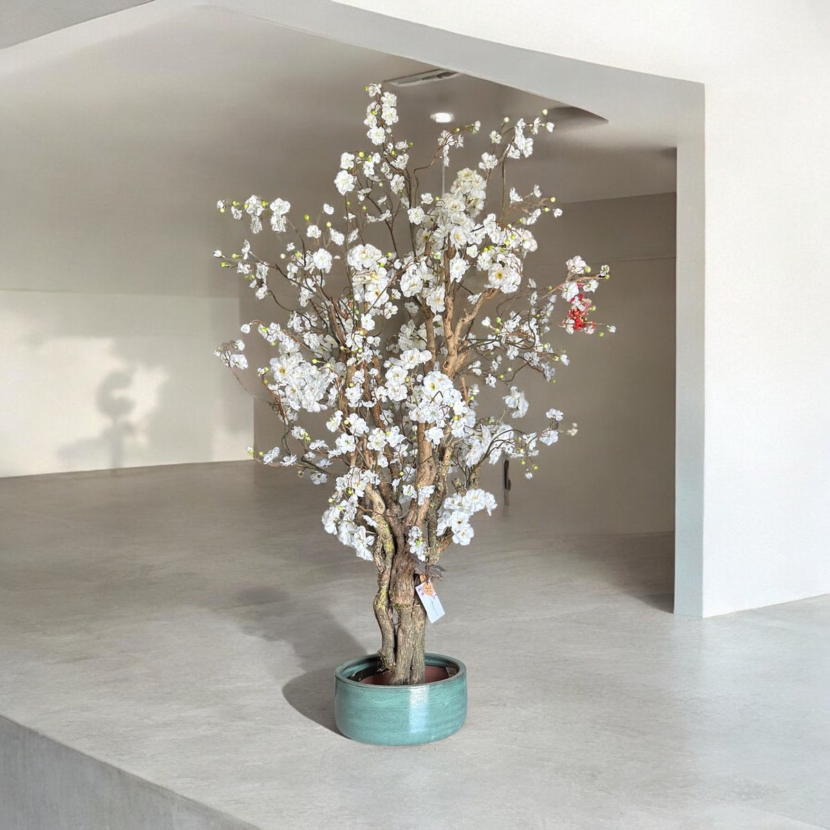 Seta Fiori - Kunst Bloesemboom - Kunstboom - wit - 150cm - Voor Binnen - Rituals blossom - - Sakura