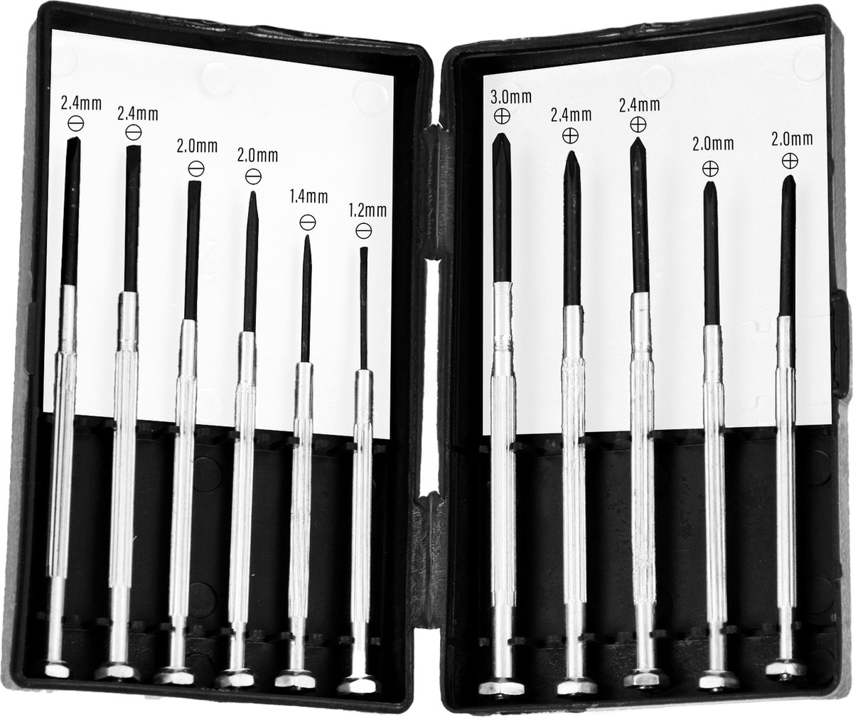 11 Delige Schroevendraaierset Precisie – Gereedschaapset Schroevendraaiers Klein | Voor Smartphone, Brillen, Camera, Laptop, Horloges en Meer!