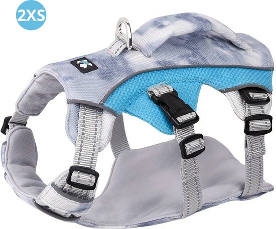 Gilet rafraîchissant pour chien Nivard - Gilets rafraîchissants - Climatiseurs - Vêtements Chiens - Vêtements pour chien - Durable - Bleu foncé - Taille XXS