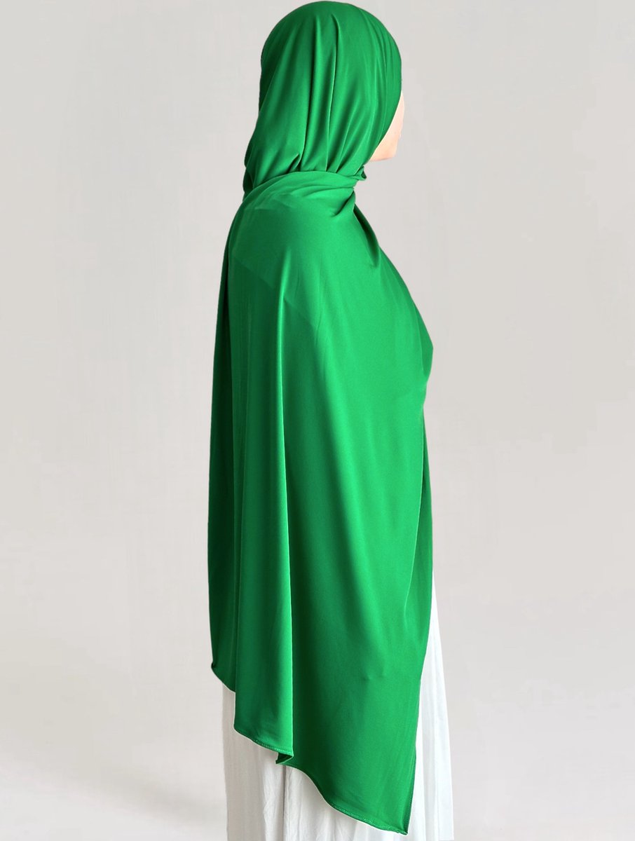 By Dihane - Premium Jersey Hoofddoek - Hijab - Premium - Jersey - Premium Jersey Sjaal - Sjaal- 70x180 cm - Kleur Apple Green