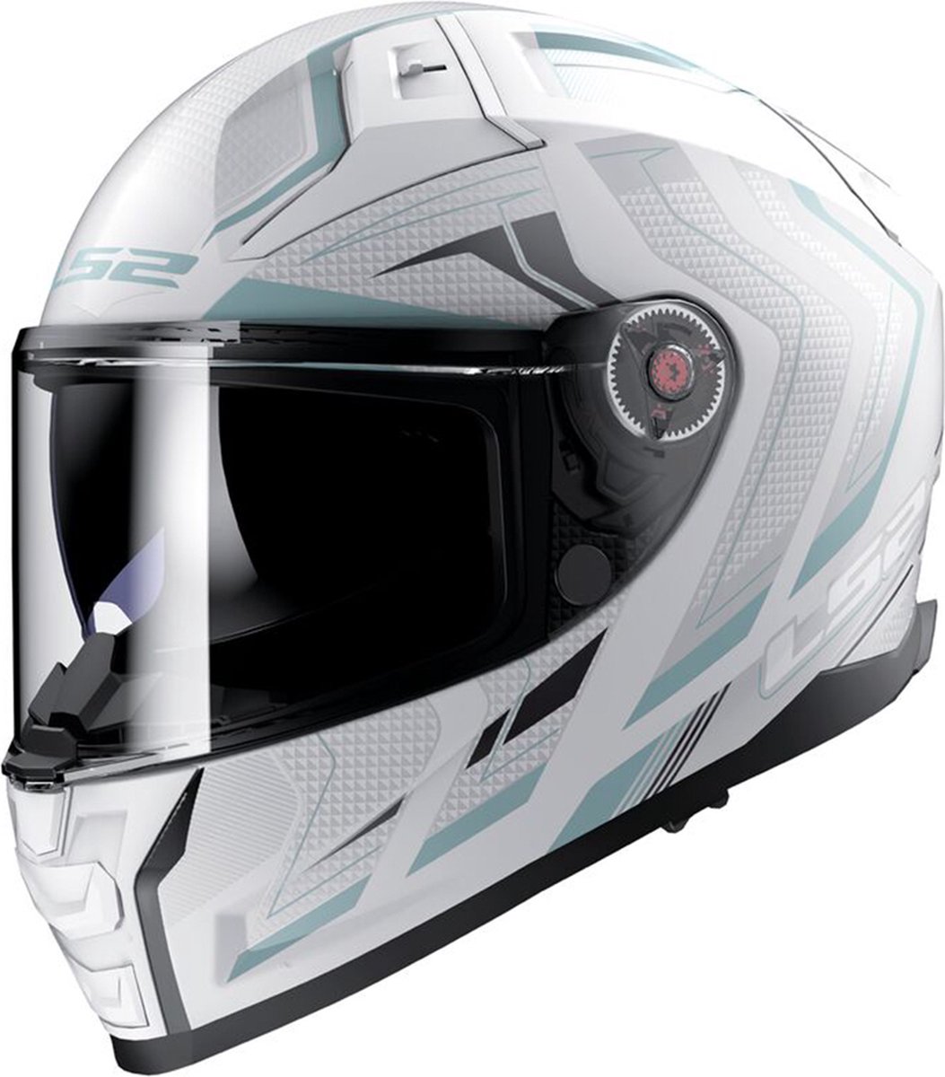 LS2 FF811 Vector II Alizer M.White Silver-06 S - Maat S - Helm