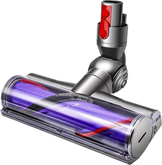 Foto: Zenc aangedreven zuigmond geschikt voor dyson v15 v11 v10 v8 v7 turbo borstel vloerborstel stofzuigermond opzetstuk mondstuk stofzuigeraccessoires grijs