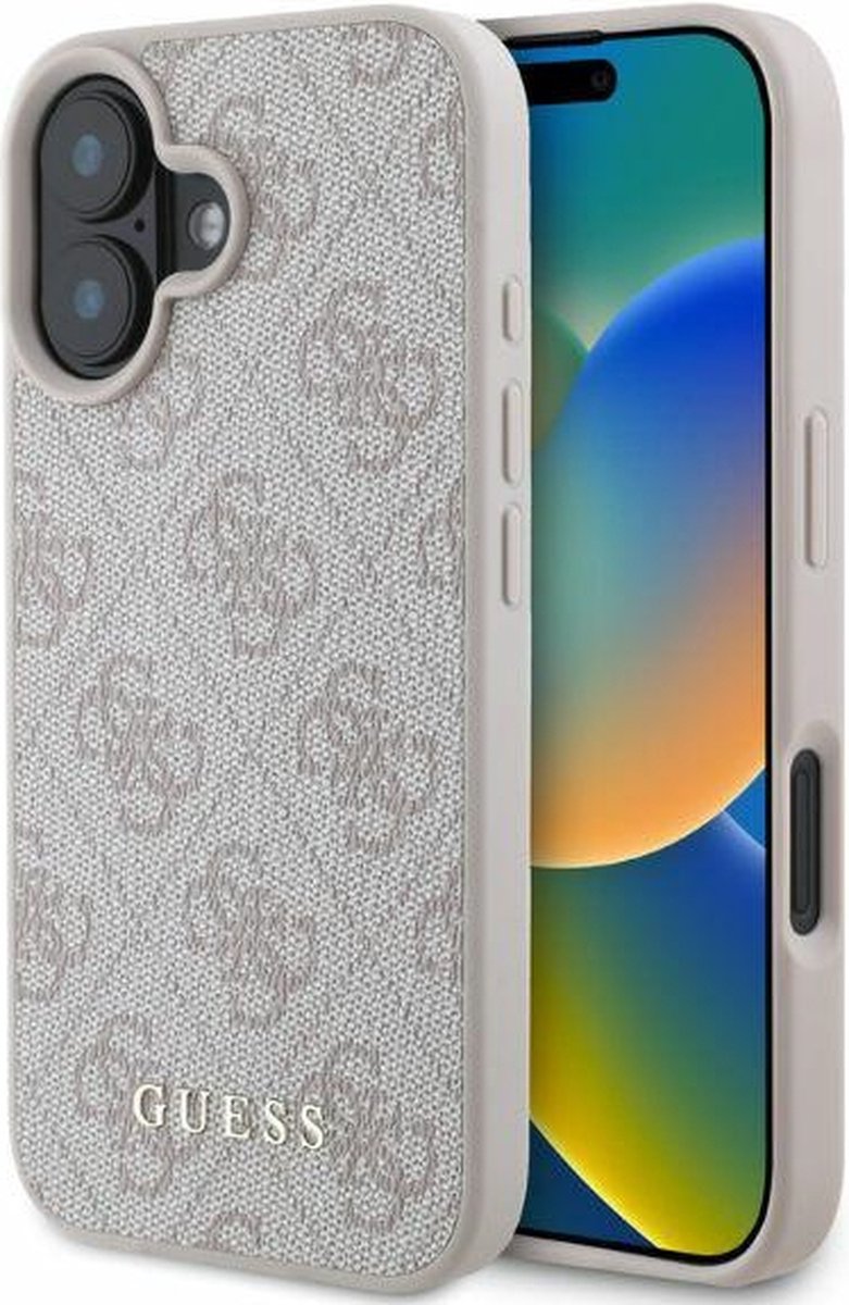 Guess GUHCP16SG4GFPI iPhone 16 6.1" roze/roze hardcase 4G Classic