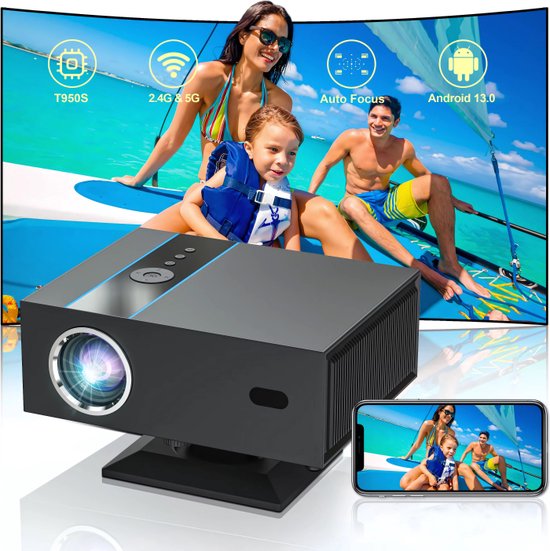 X6 Beamer - Projector - 4k - 1080P - Dolby Audio - Bluetooth 5.2 - Android