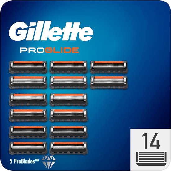 Foto: Gillette proglide scheermesjes 14 navulmesjes