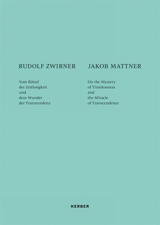 Jakob Mattner- Rudolf Zwirner and Jakob Mattner - cover