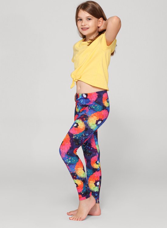 Merry Style Meisjes Lange Legging - van Katoenen - Vrijetijdsbroek - Sport - MS-MS10-337-LE-new - Löwenzahn - 146