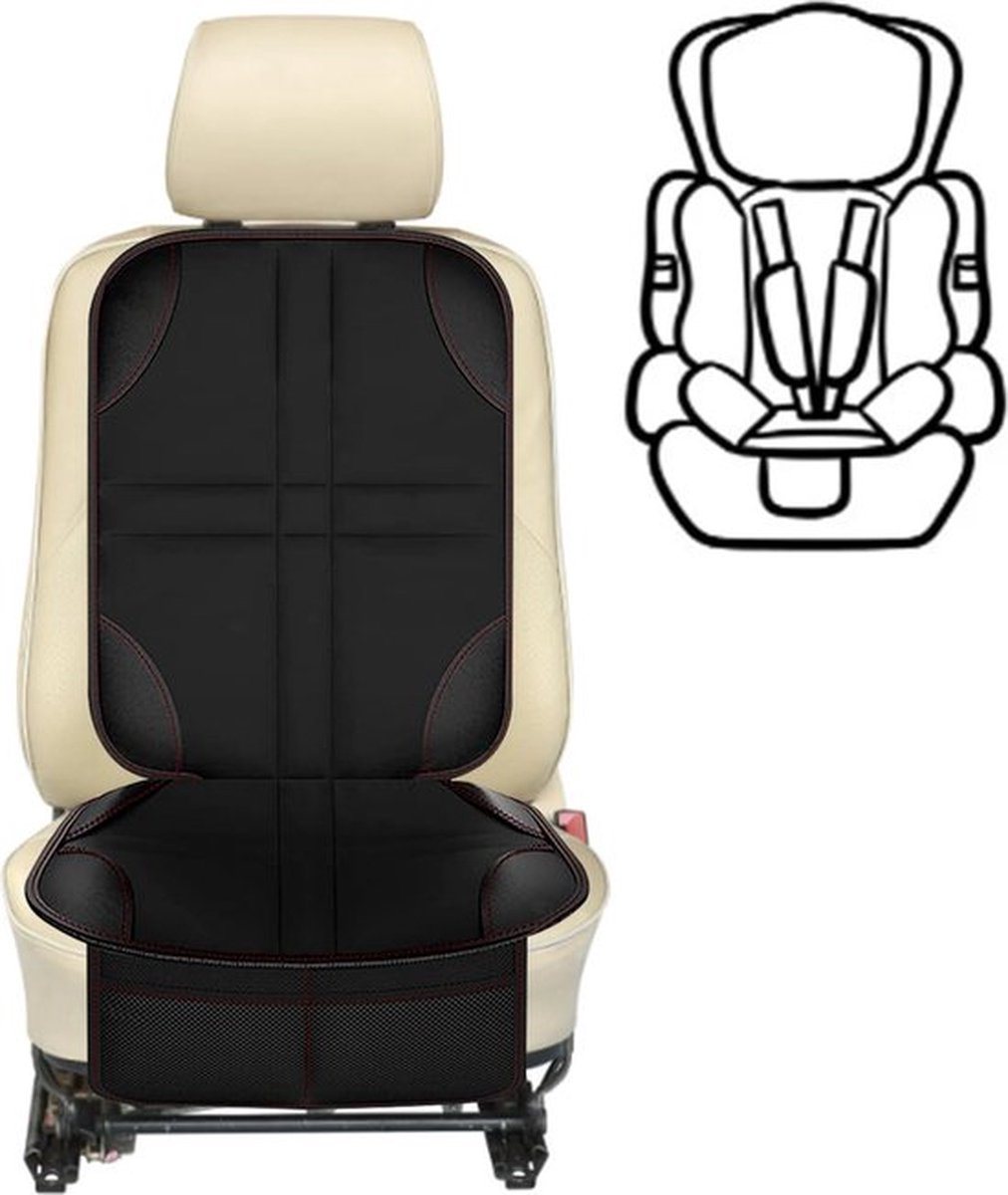 Isofix Kinderstoelonderlegger, 1 stuks, met rugleuningbescherming