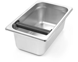 HENDI Afklopbak GN 1/4 – Roestvast staal – Verwijderbare klopstang – 265x162x100 mm