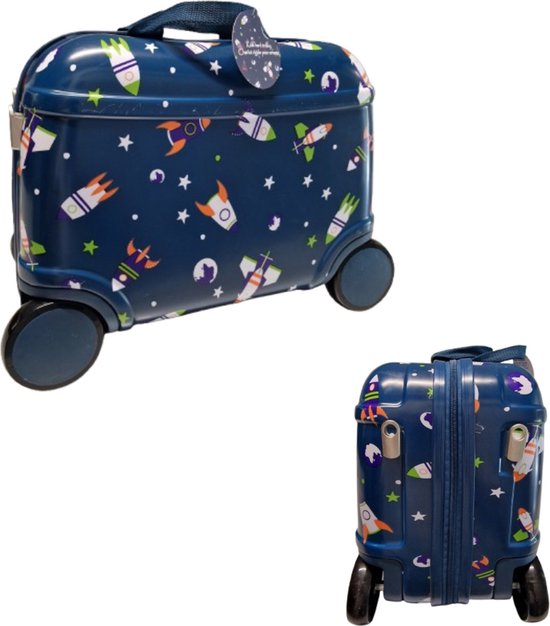 Foto: Kindertrolley space 41 x 22 x 23 cm op reis vakantie hardcover kinderen