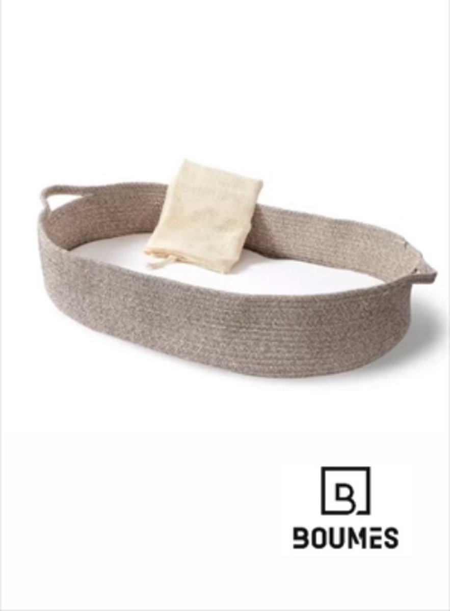Goedkoopste Boumes Aankleedkussen bruin - beige 70 x 42 x 15cm - Verschoonkussen - Luiermand - Verschoonmand - Mozesmand - Aankleedmand - baby