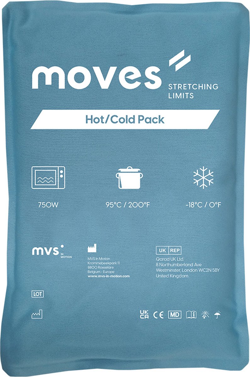 Goedkoopste Moves Hot Cold Pack - Warm-koud kompres - Ice pack - Natuurlijke klei - Maat Large (25 x 35 cm