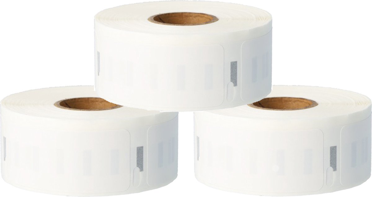 Dappaz - 3 stuks Dymo Labels Wit 11352 Compatible - 54 x 25 mm - 500 labels per Rol - Verzendetiketten - Adresetiketten S0722520