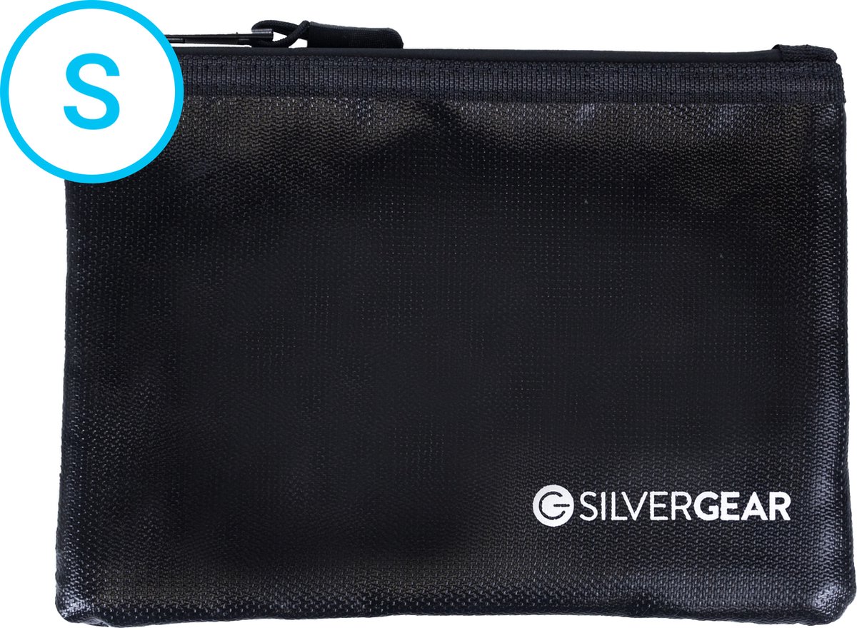 Brandwerende Zak S 1093°C - RFID Beschermhoes - 21 x 15 x 1 cm - Waterdicht en Stofdicht tot IP56 - Hittebestendige Zak - Silvergear