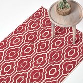 Homescapes Chenille Tapijt Grijs Mosterdgeel 90x150 Cm - Circles & Stripes - 100% Katoen