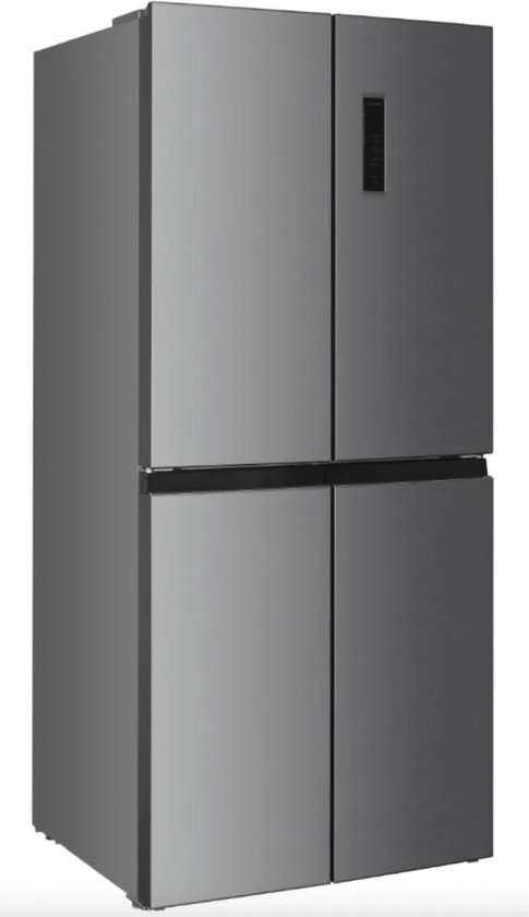 Beko GNO46623MXPN, Vrijstaand, Amerikaanse deur, Roestvrijstaal, 4 deur(en), Knoppen, Touch, LED