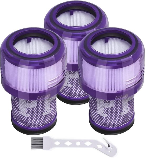 2 Stuks HEPA Vervangingsfilters Voor Bosch Unlimited Series 6 - Met Reinigingsborstel