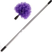 Sorbo ragebol / spinnenrager paars met telescoopsteel 130 cm - Huishoudartikelen - Schoonmaken