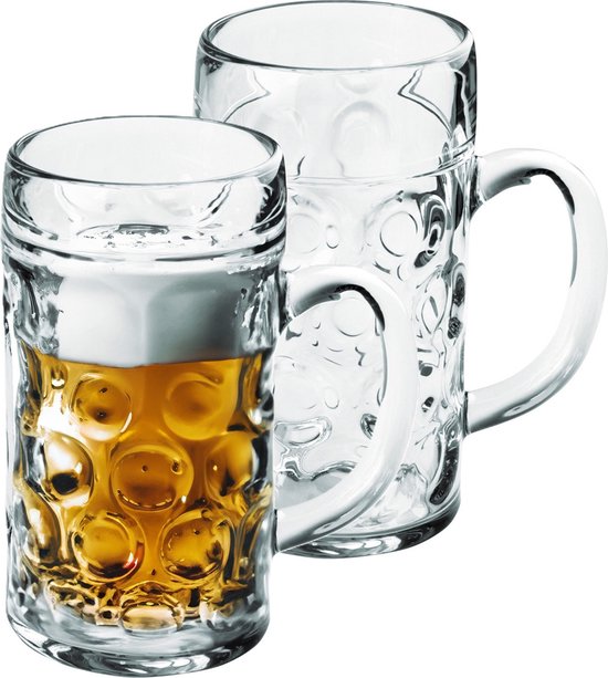 2x Chopes à bière - 500 ml - Plastique