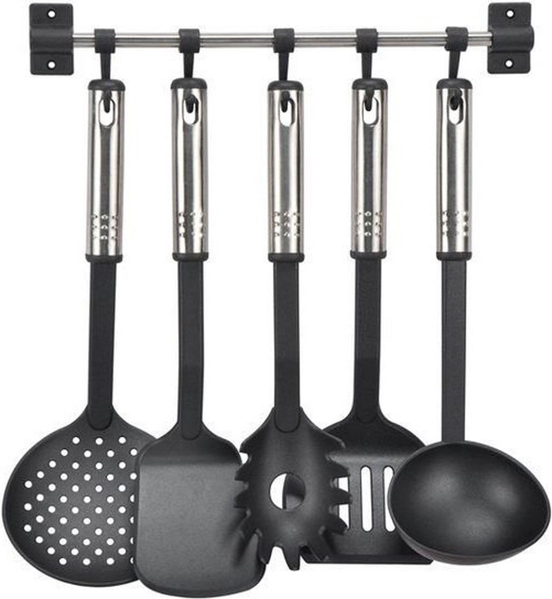 SUS 304 RVS Keukengereedschap Ophangrek Keuken Ambachtelijke Haken Wandmontage Opknoping Rail Rekken Organizer voor Ophangmessen Voor Keukengereedschap Gadget Badkamer Houder Tool beautiful scenery