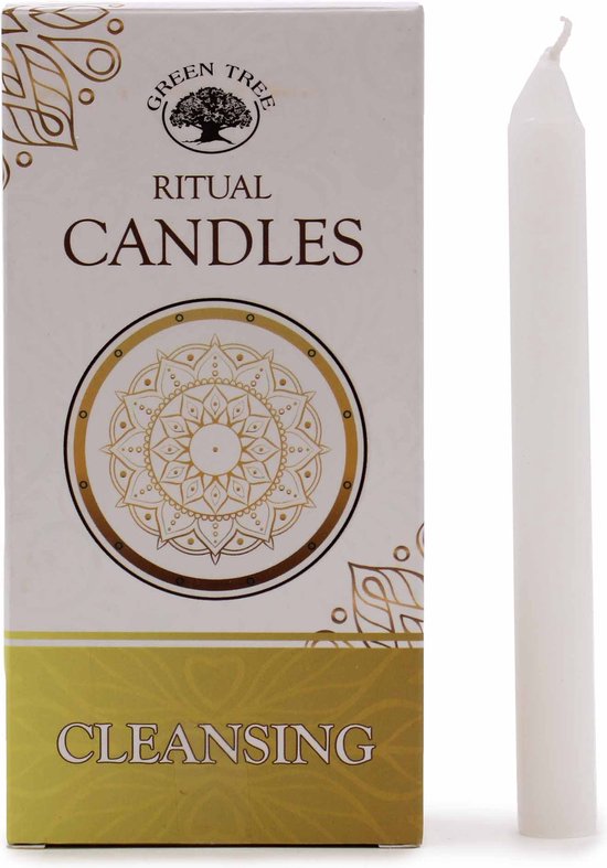 Rituele Kaarsen Cleansing - Magic Spell Kaarsen - Wit - (10 Stuks)