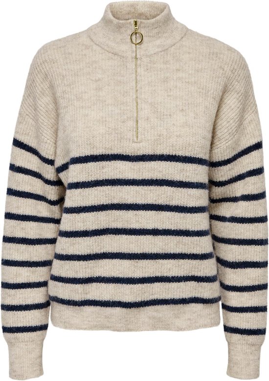 ONLY ONLTOKYO L/S ZIP PULLOVER KNT NOOS Dames Trui - Maat XS