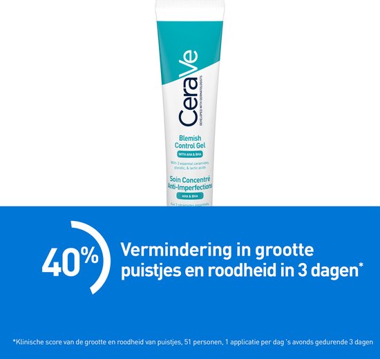 CeraVe Geconcentreerde Anti-Onzuiverheden Verzorging - voor een Onzuivere Huid met Neiging tot Acne - met 2% Salicylzuur - 40ml