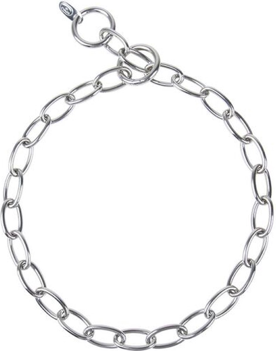 Correctieketting korte ovale schakel - RVS - 3mm x 65cm