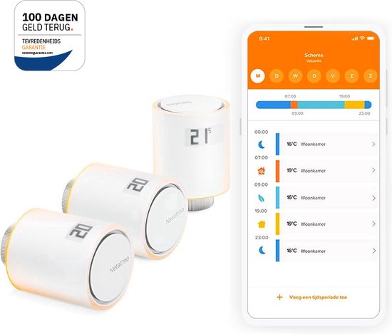 Netatmo Slimme Radiatorknop – 3 stuks