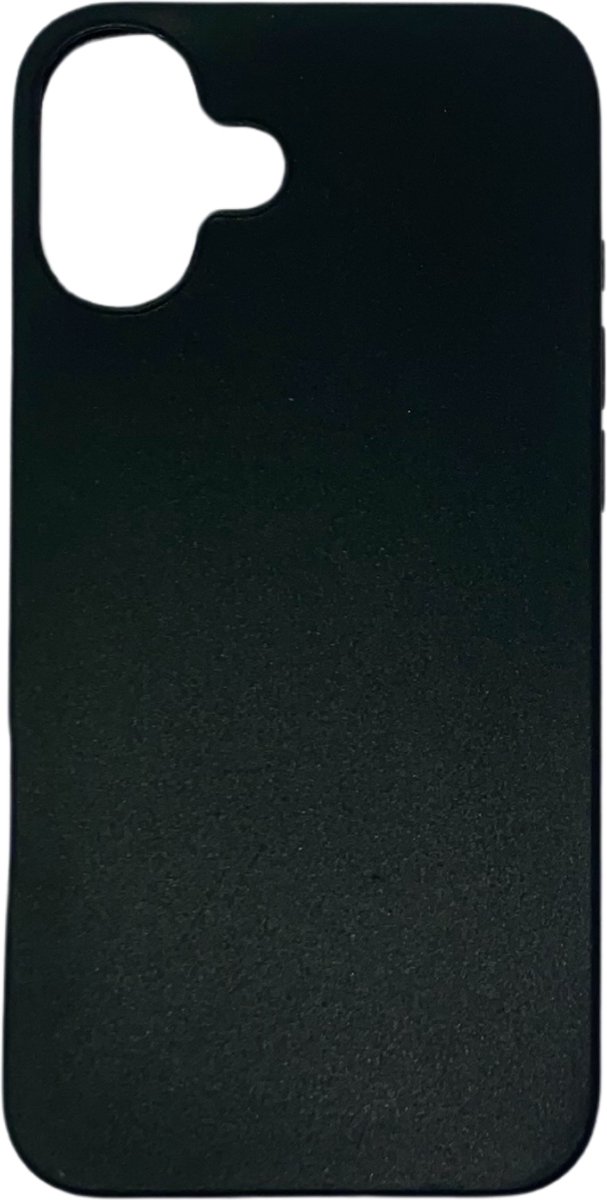 Smartphonehoes - telefoonhoesje - geschikt voor iPhone 16 Plus - zwart - flexibel