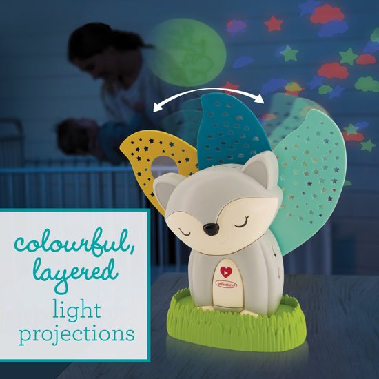 Infantino Fox 2-in-1 Nachtlampje/Babyprojector BK-302021 van Infantino — afbeelding 3