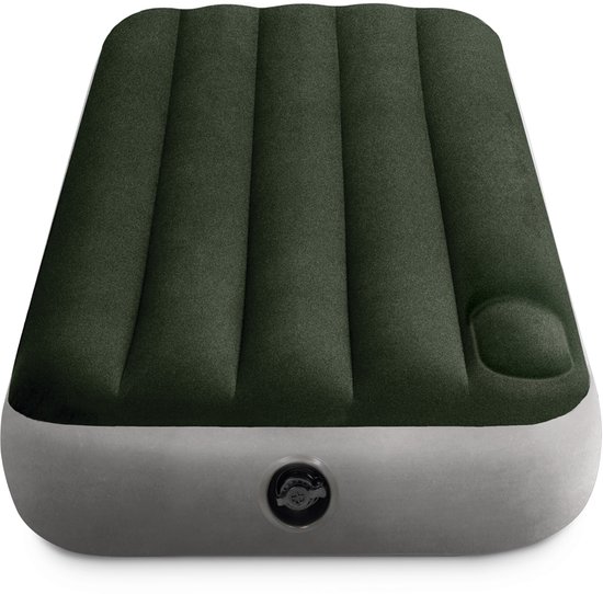 Intex Jr. Twin Dura-Beam Downy Luchtbed met ingebouwde voetpomp - 191x76x25cm