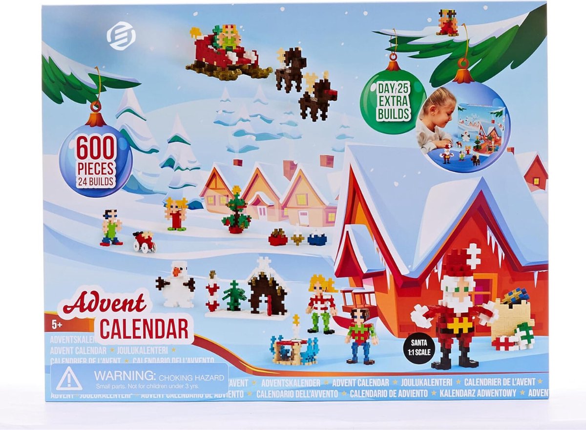 Equivera Adventskalender - Adventskalender 2024 - 24 Dagen Aftelkalender - Kerst Adventskalender - Kerstcadeau - Sinterklaascadeau - voor Kinderen en Volwassenen - 24 Verrassingen