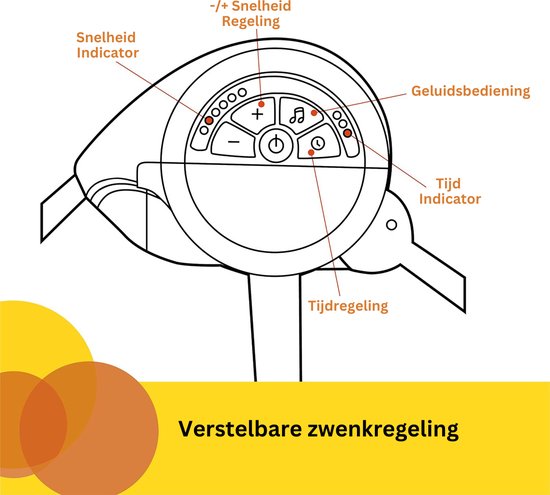 Elektrische Schommelstoel Baby - Baby Swing - Wipstoel Baby's met Speelboog - Grijs van Cangaroo — afbeelding 3