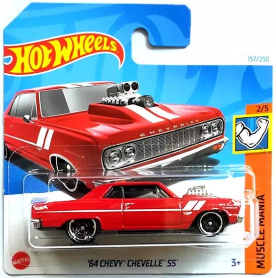 Hot Wheels 2024 MUSCLE MANIA &ndash; '64 Chevy Chevelle SS 157/250 Colore Giallo 1:64