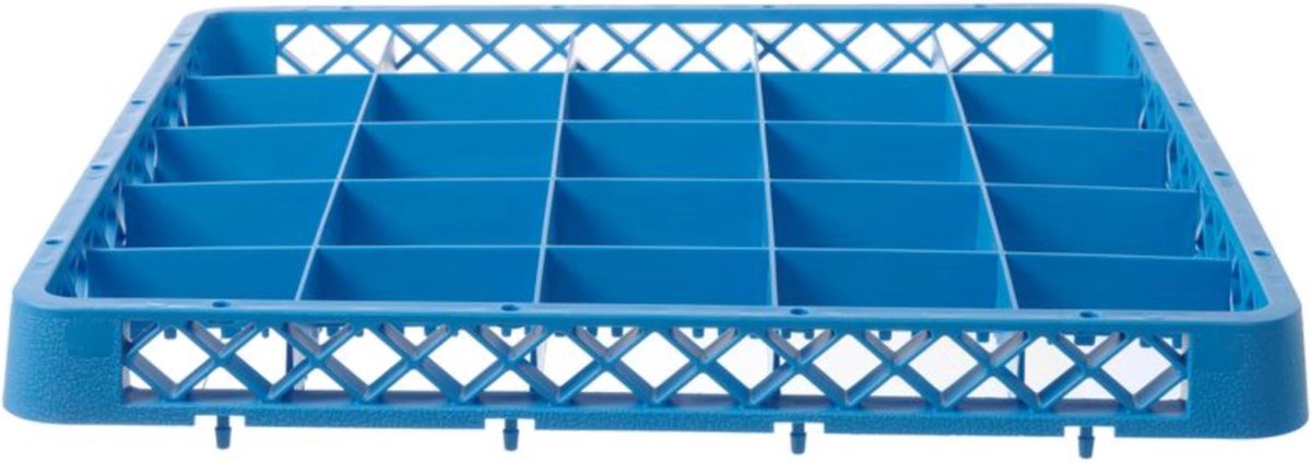 HENDI Vaatwaskorf verhoger – 25 vakken – 88x88 mm – 500x500x45 mm – stevig polypropyleen