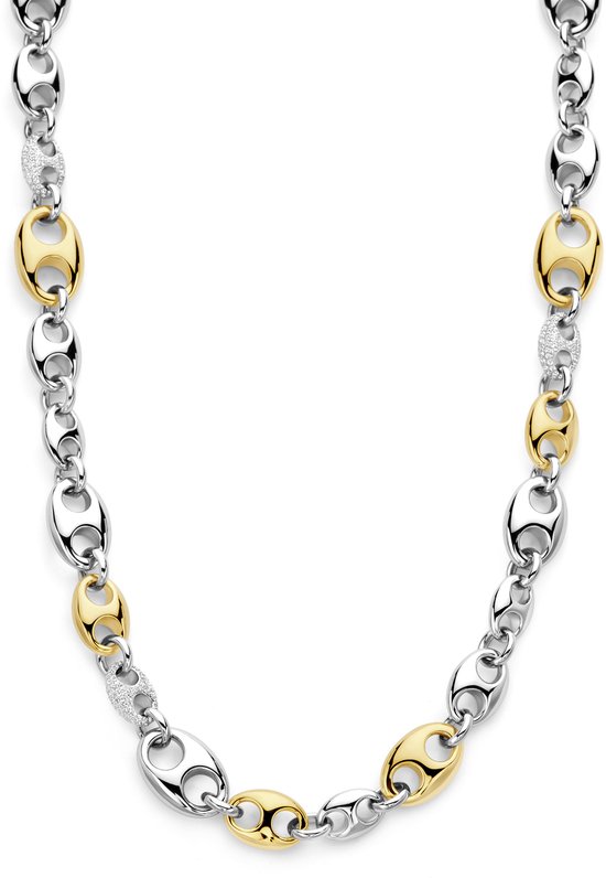 Foto: Amanto ketting gerdian heren 316l staal parelmoer 48x10mm 50cm