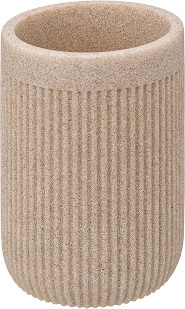 Tandenborstelbeker zandkleur Five® - Beige - Elektrische tandenborstelhouders | Handtandenborstelhouders