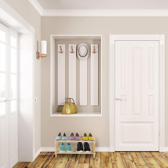 Esschert Design Houten laarzenrek grijs (CF48G, 8714982081064