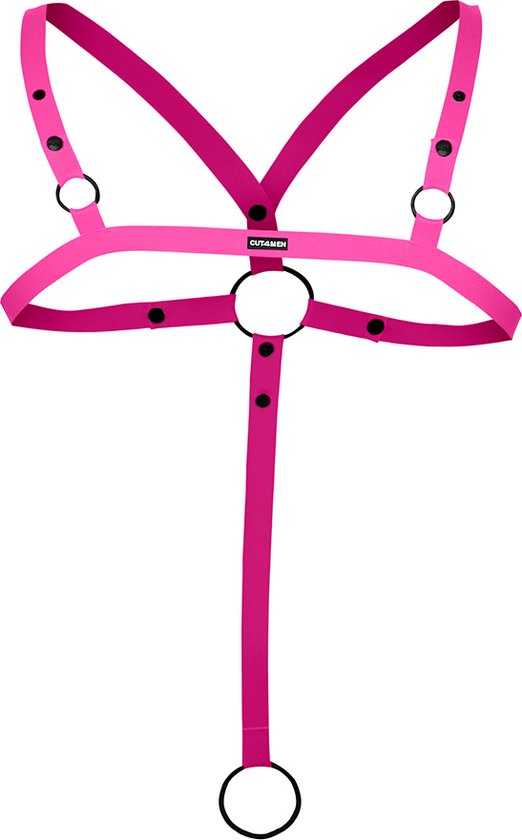 Cut4Men - Harnais croisé C- Ring - Harnais - Rose