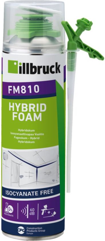 Foto: Illbruck fm810 stp schuim isocynaatvrij 750ml purschuim