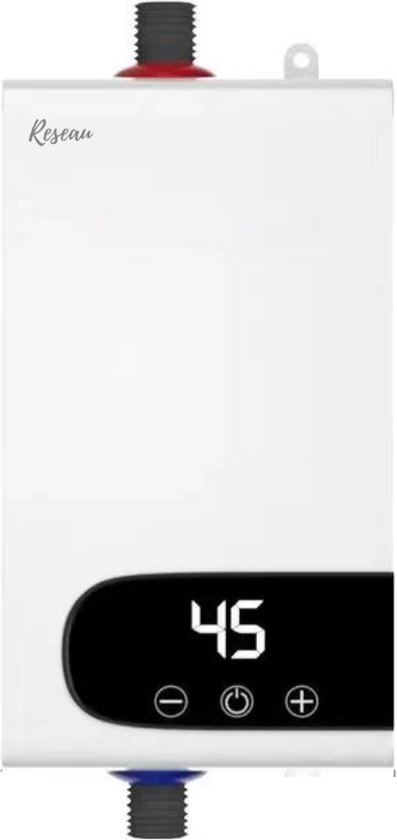 COMFEE CWH3.5EA1W Mini-doorstroomboiler, 3,6 kW, voor wastafel, elektrische doorstroomboiler, klein, 230 V onderbouw, elektronisch geregeld, drukvast, onmiddellijke warmwaterbereiding, ruimtebesparend