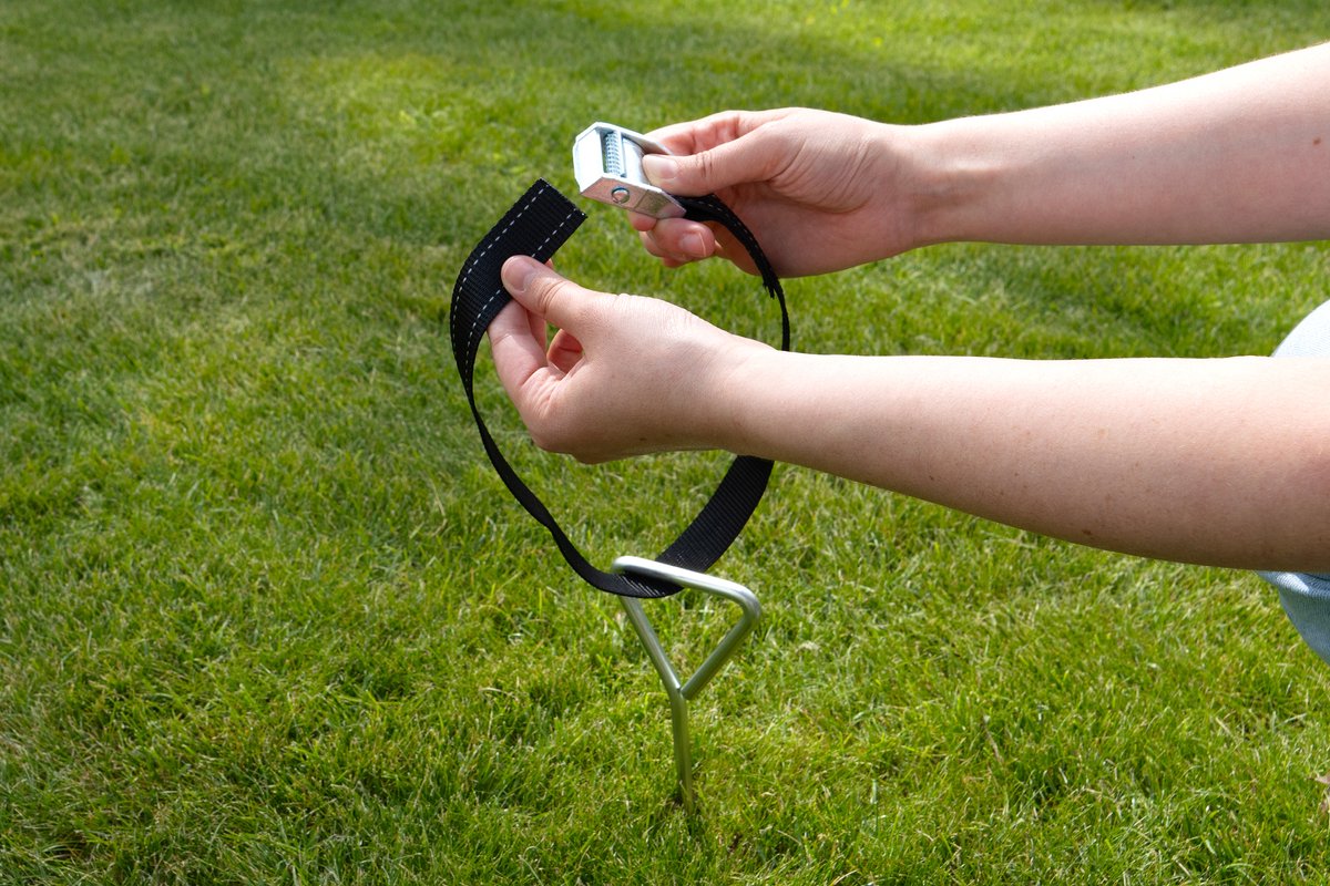 Salta - Universele Trampoline Verankeringsset - 43x8cm - 4 stuks - Ankerset / grondanker — afbeelding 3