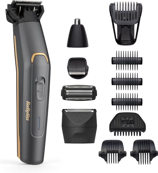 Foto: Babyliss graphite precision 12 in 1 multi trimmer trimmerset mt987e precisie baardtrimmer bodygroomer wenkbrauw oor neustrimmer