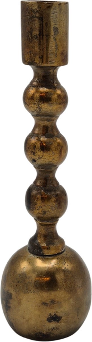 Deco4yourhome® - Kandelaar - 2 Stuks - Metaal - Scandinavisch - Goud - Gold - 21.5cm