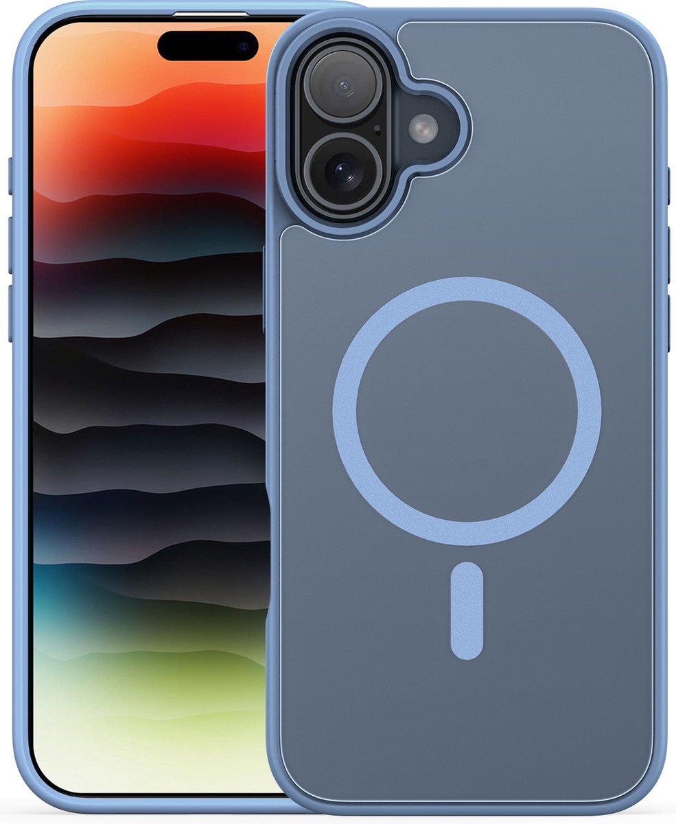 Dux Ducis - Telefoon hoesje geschikt voor de Apple iPhone 16 Plus - Back Cover - Yind Serie - Lichtblauw