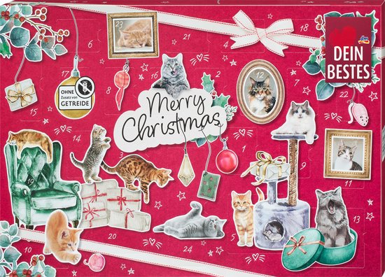 Dein Bestes Adventskalender 2024 - 24 heerlijke kattensnacks