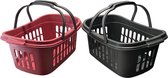 HL - Set 2x Pièces - Panier de courses - Panier de courses - Panier de courses - Panier de courses - Panier à linge - avec poignées - Poignées - 53x36x24 cm