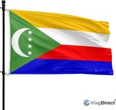 VlagDirect - Comorese vlag - De Comoren vlag - 90 x 150cm.